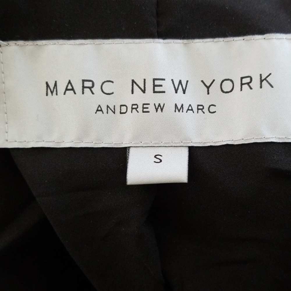 Andrew Marc Black Velvet Button Down Top | - image 8